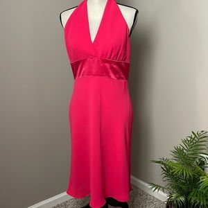 Jones New York  Vintage Salmon  Pink Halter Occasion Event Party Dress  Size 12